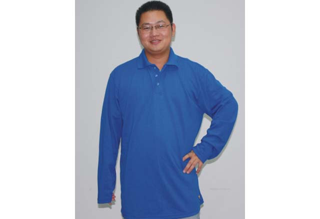 高檔藍(lán)色防靜電T恤衫